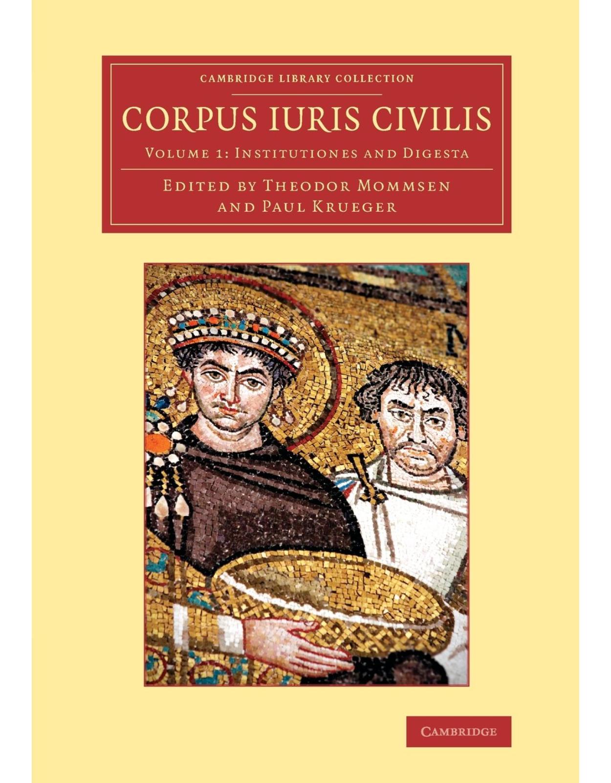Corpus iuris civilis: Volume 3 (Cambridge Library Collection - Classics)