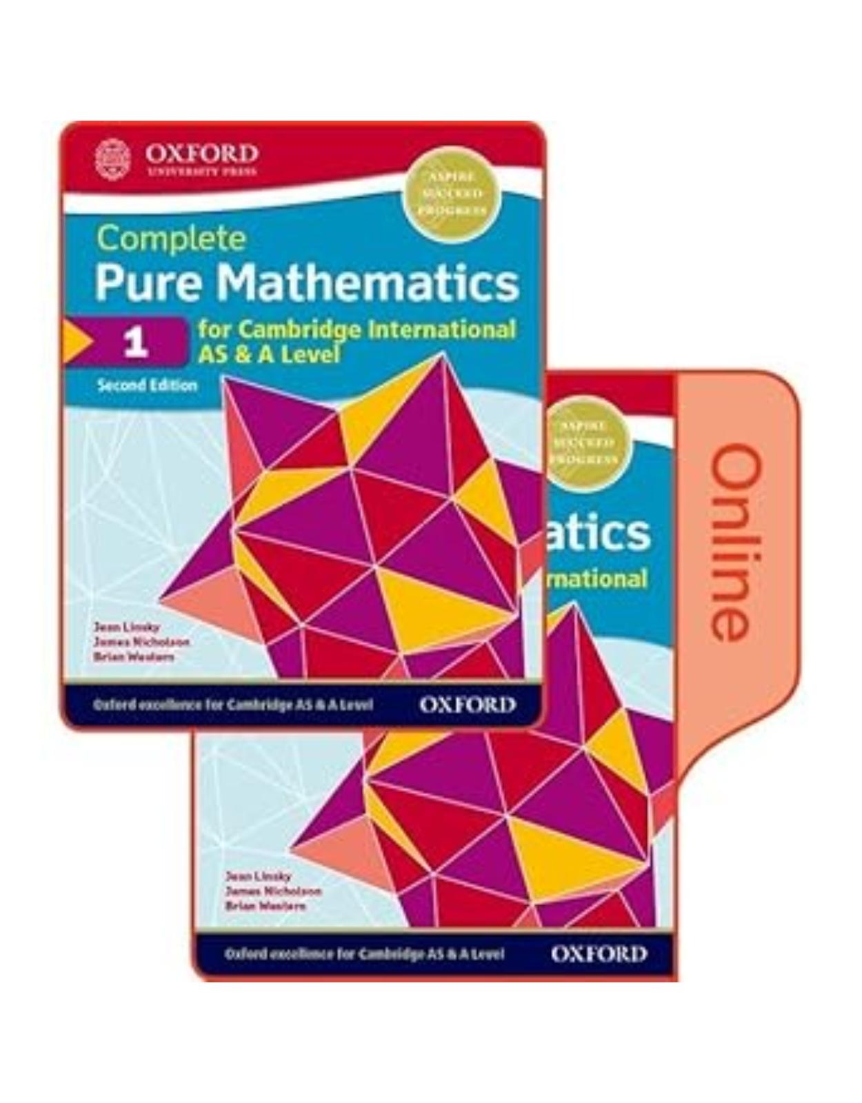 Pure Mathematics 2 & 3 for Cambridge International AS & A Level: Print & Online Student Book Pack