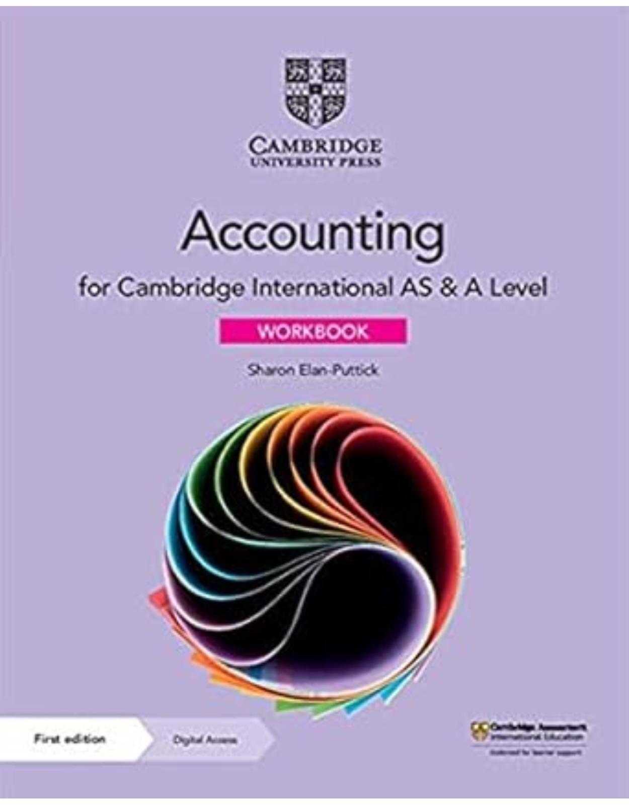 Cambridge International AS & A Level Accounting Workbook with Digital Access (2 Years)