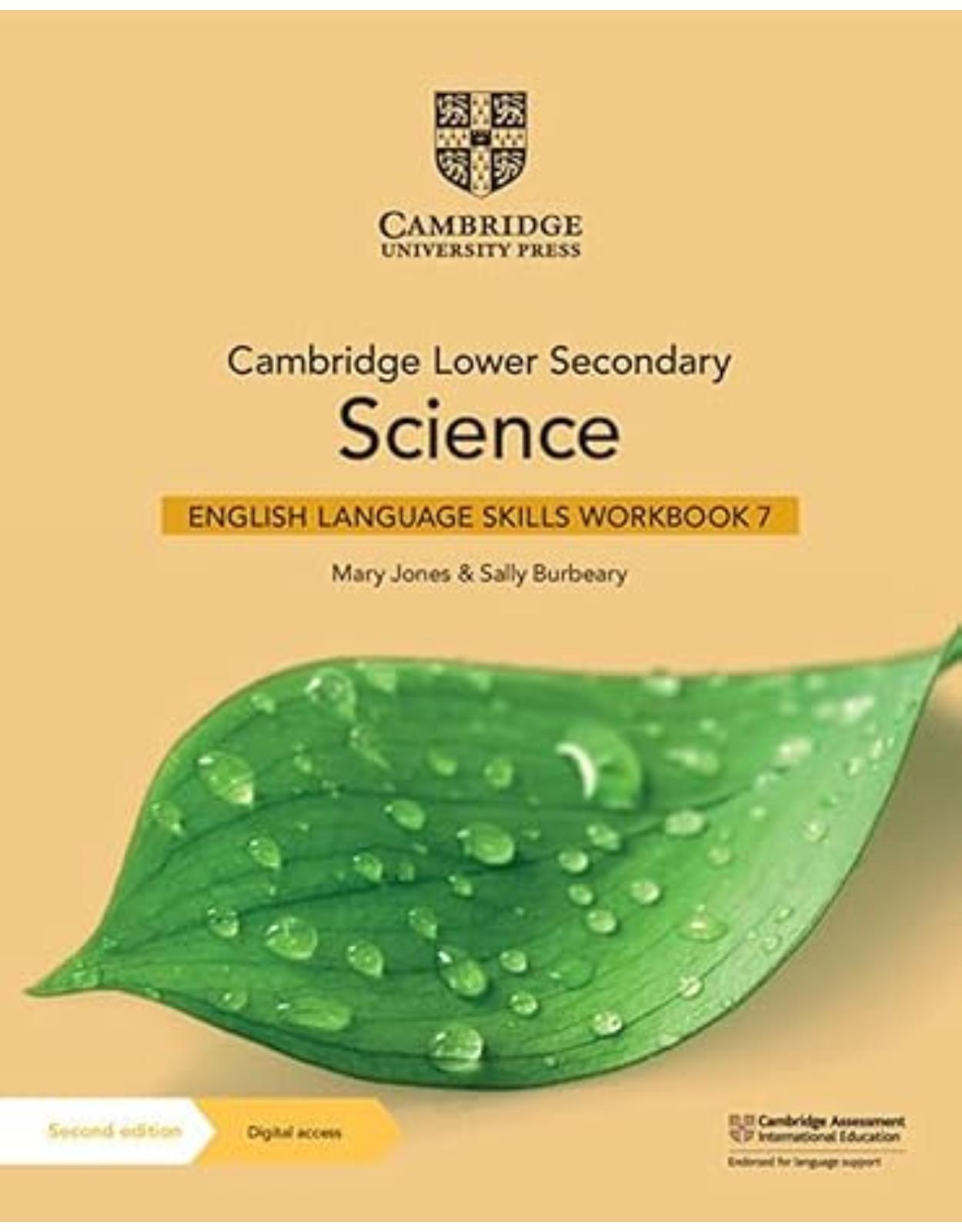 Cambridge Lower Secondary Science English Language Skills Workbook 7 with Digital Access (1 Year)