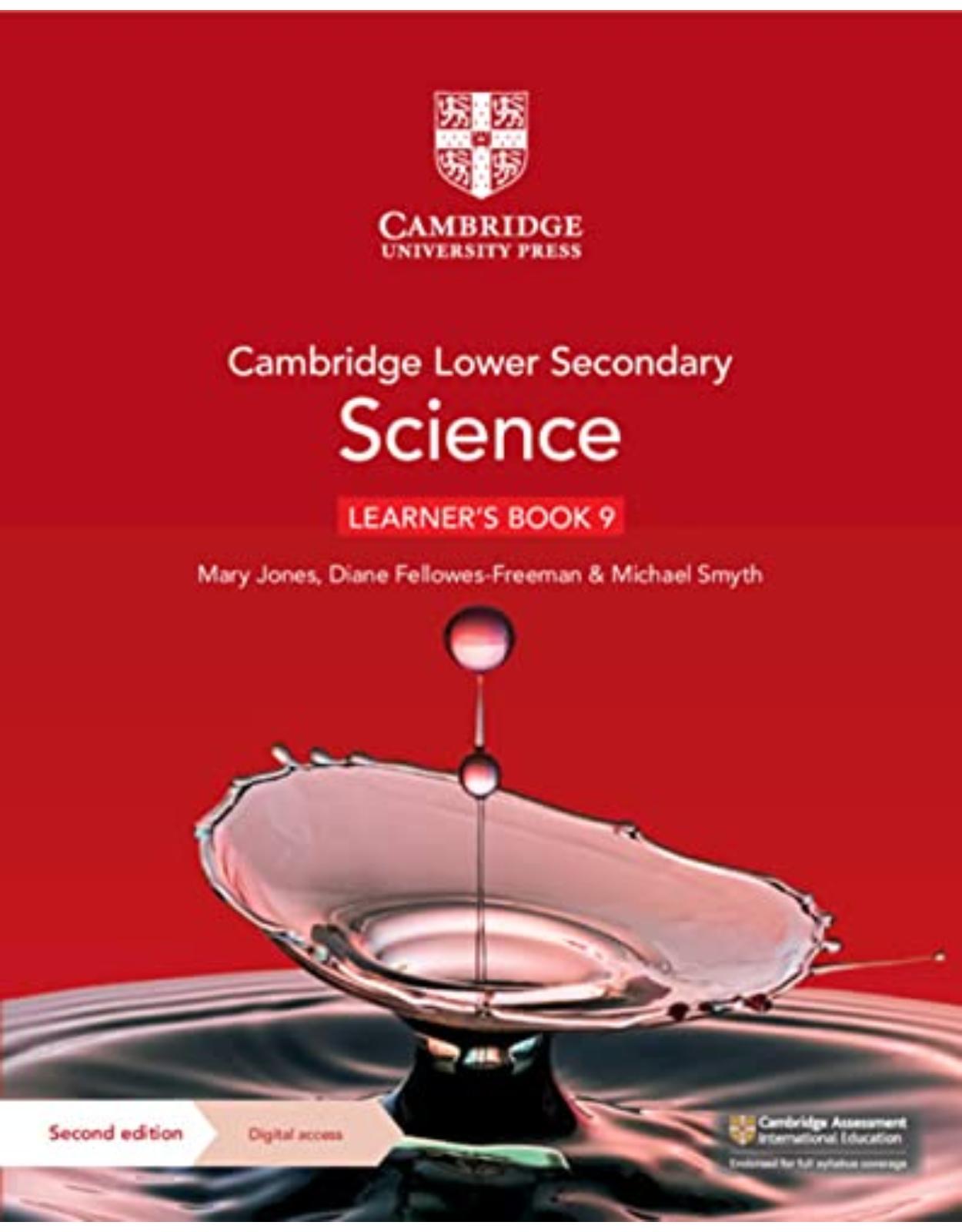 Cambridge Lower Secondary Science Learner’s Book 9 with Digital Access (1 Year)