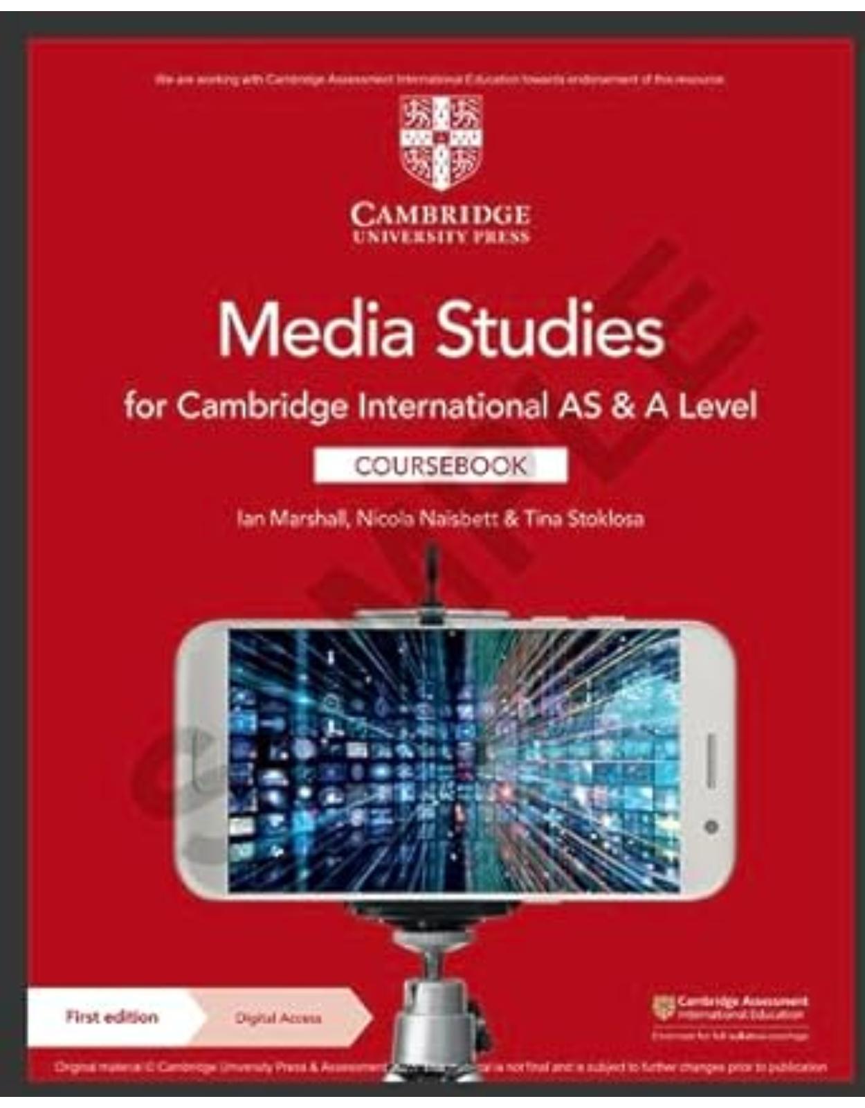 Cambridge International AS & A Level Media Studies Coursebook with Digital Access (2 Years)