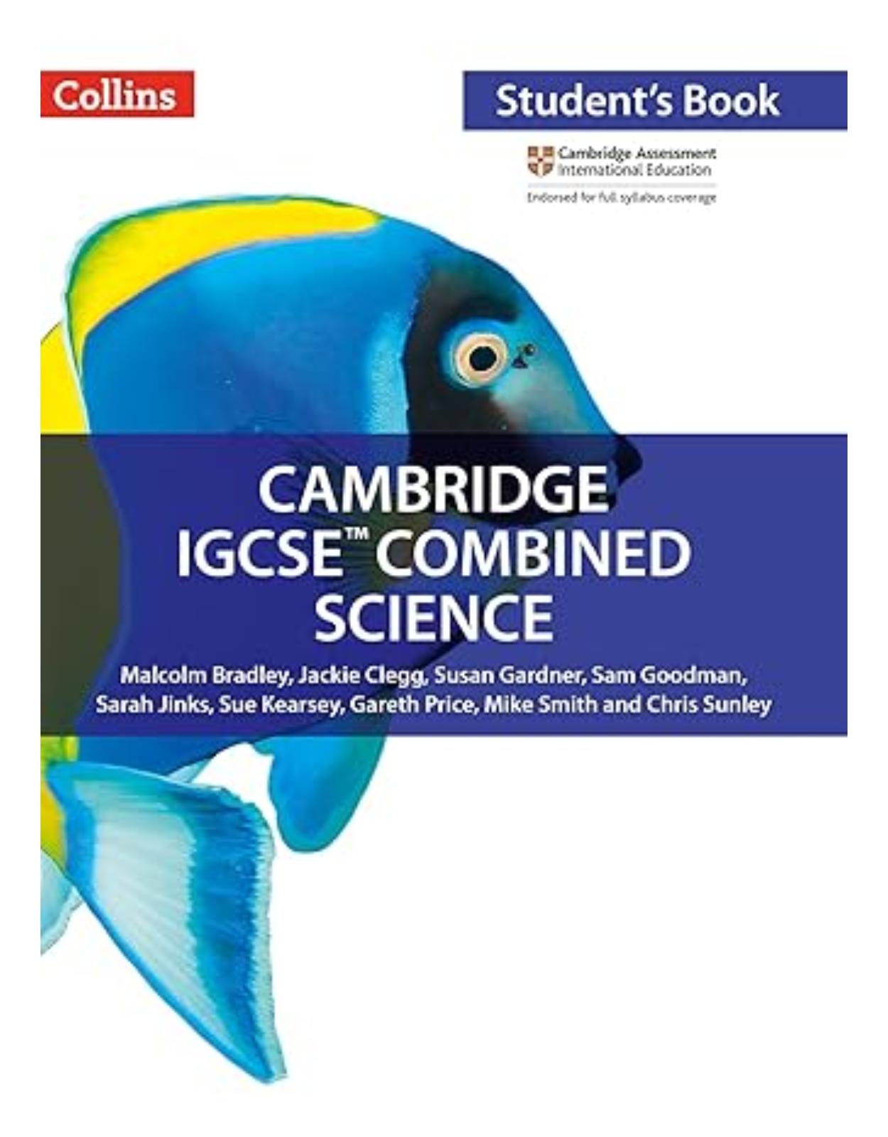 Cambridge IGCSE® Combined Science: Student Book (Collins Cambridge IGCSE ®) Paperback – June 1, 2017