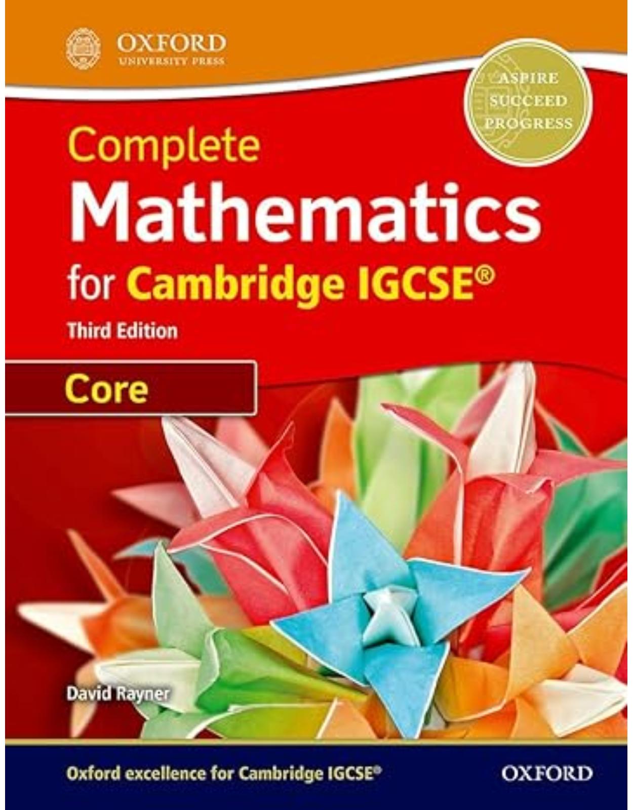 Core Mathematics for Cambridge IGCSE 3rd Edition