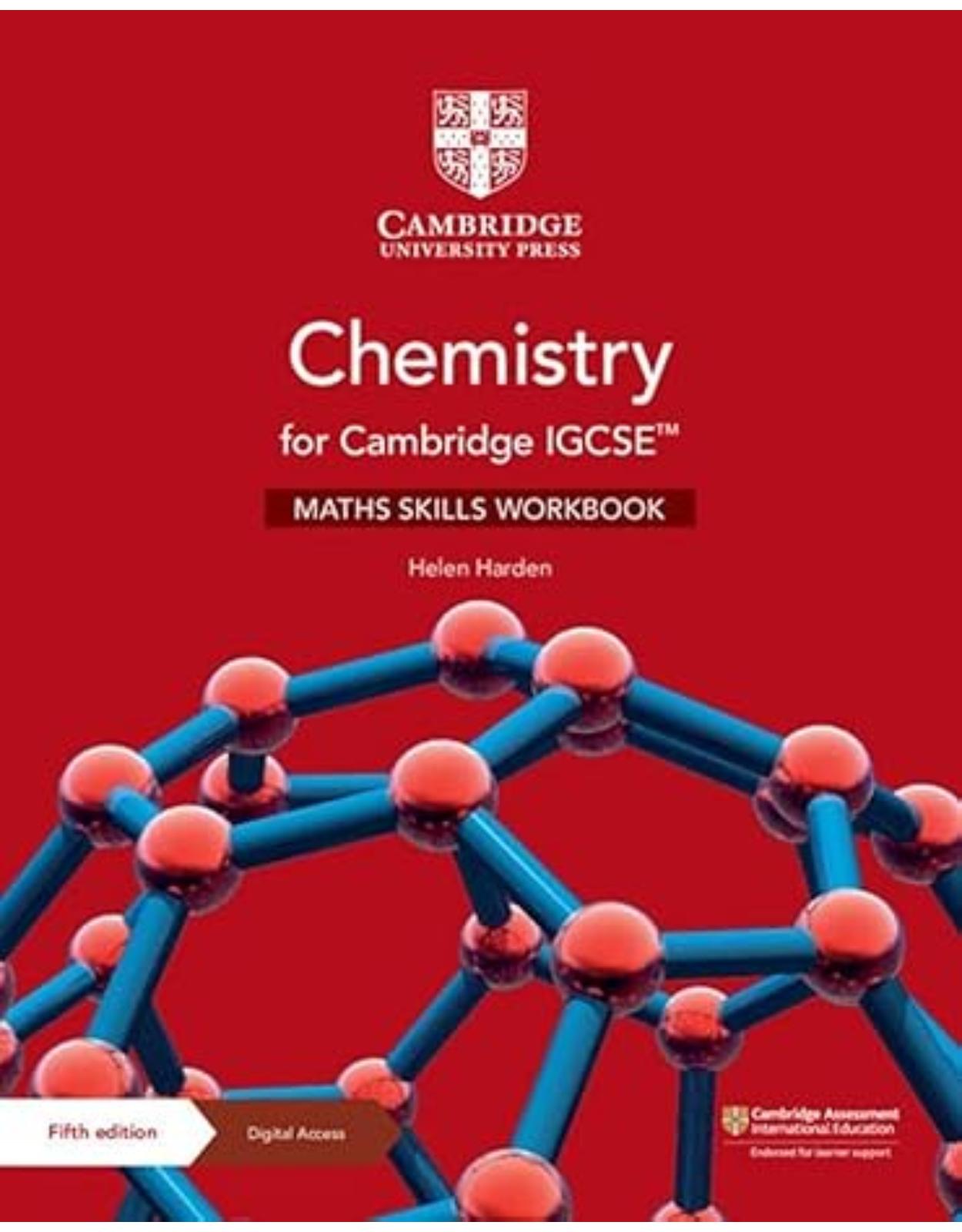 Chemistry for Cambridge IGCSE™ Maths Skills Workbook with Digital Access (2 Years) (Cambridge International IGCSE) 5th Edition