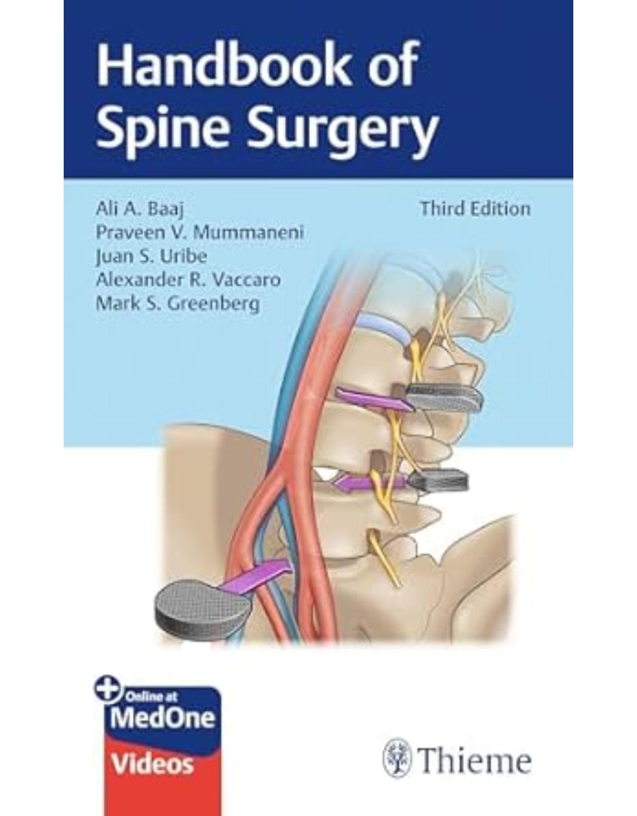 Handbook of Spine Surgery