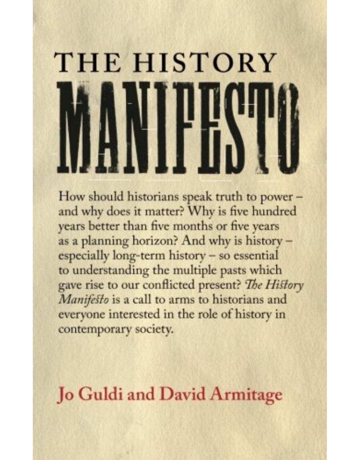 The History Manifesto