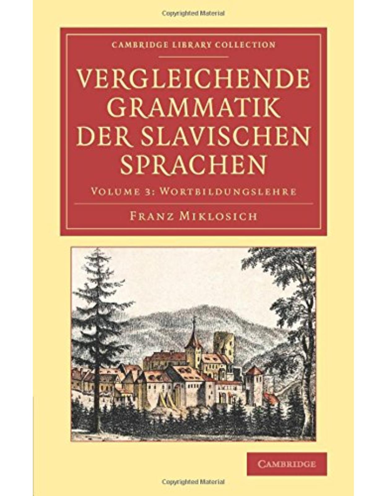 Vergleichende Grammatik der slavischen Sprachen: Volume 3 (Cambridge Library Collection - Linguistics)