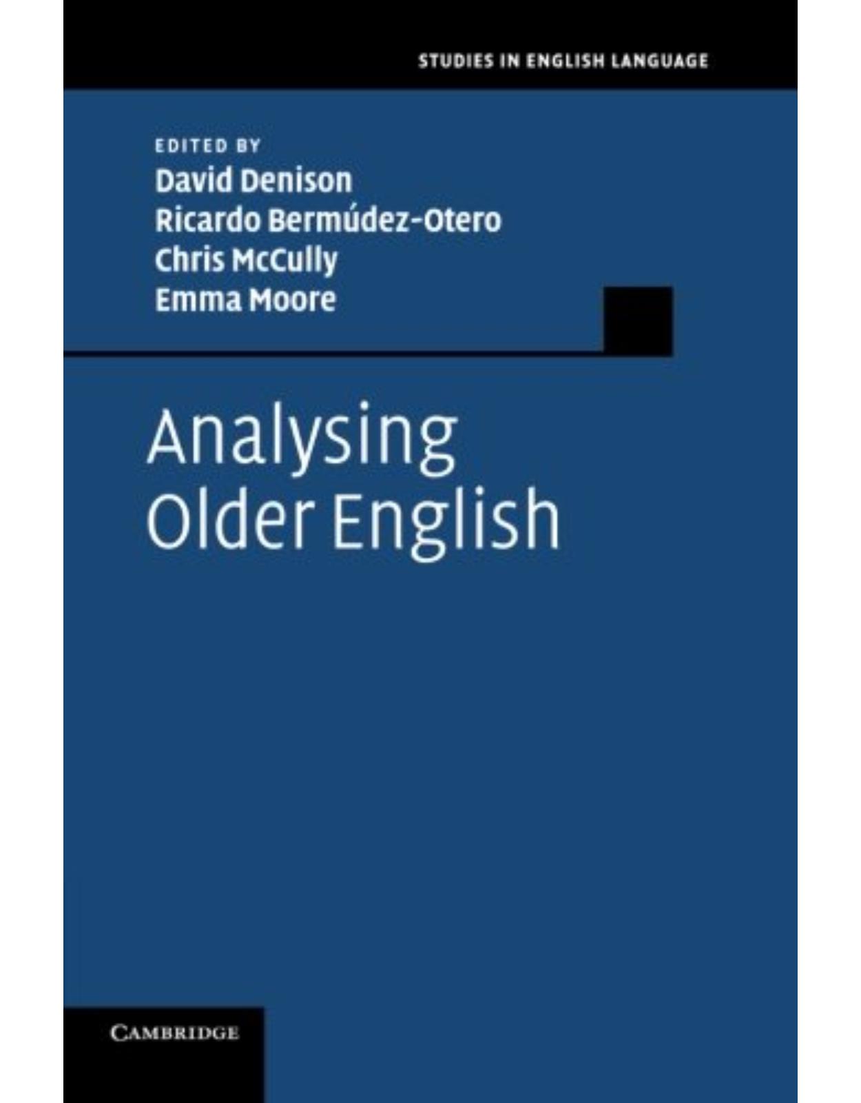 Analysing Older English (Studies in English Language)