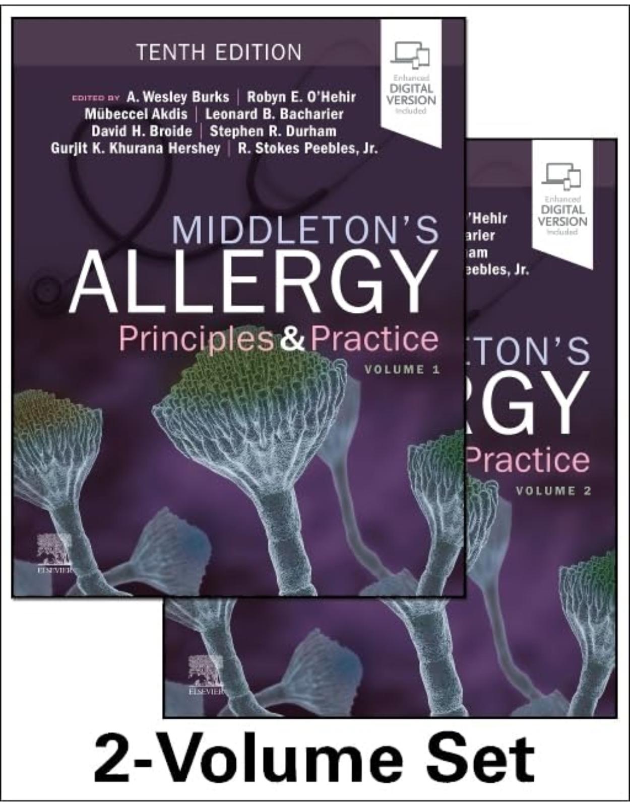 Middletons Allergy 2-Volume Set, 10th Edition