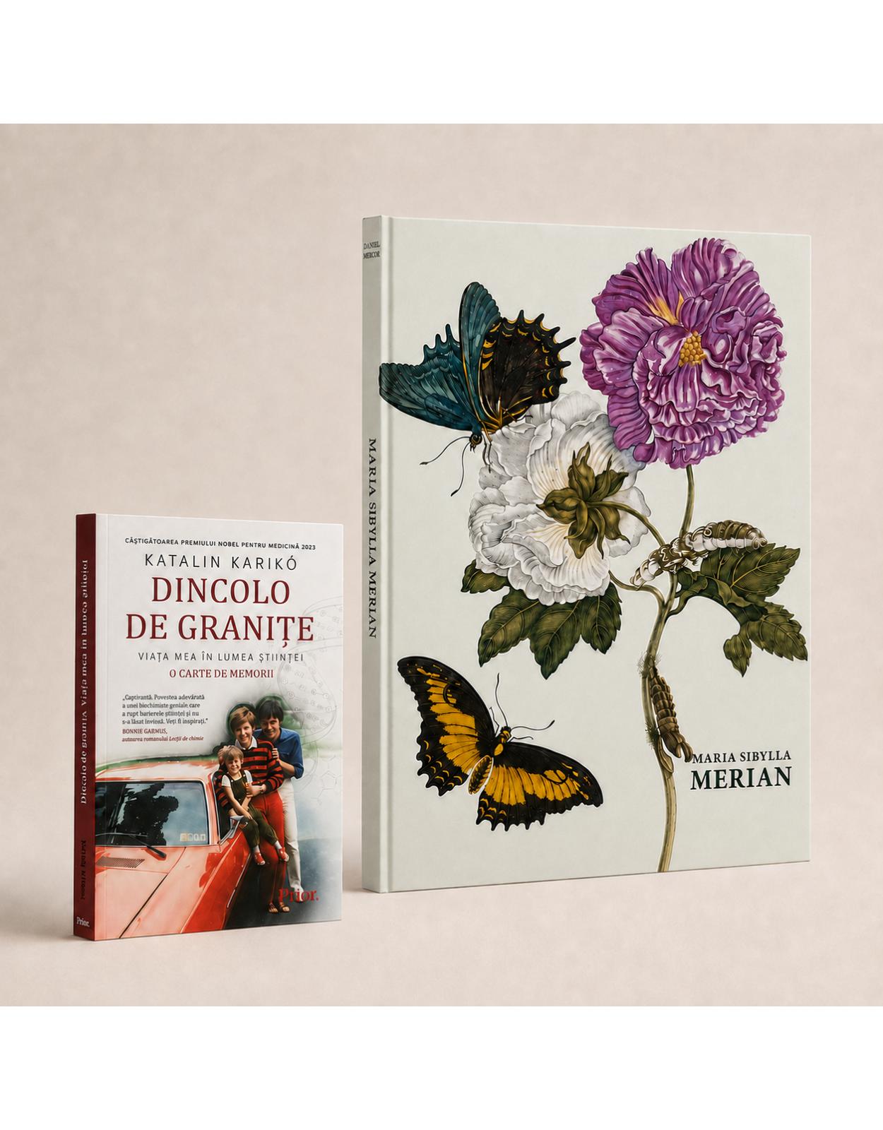 Pachet Maria Sibylla Merian + Dincolo de granițe  Artă, știință și curaj