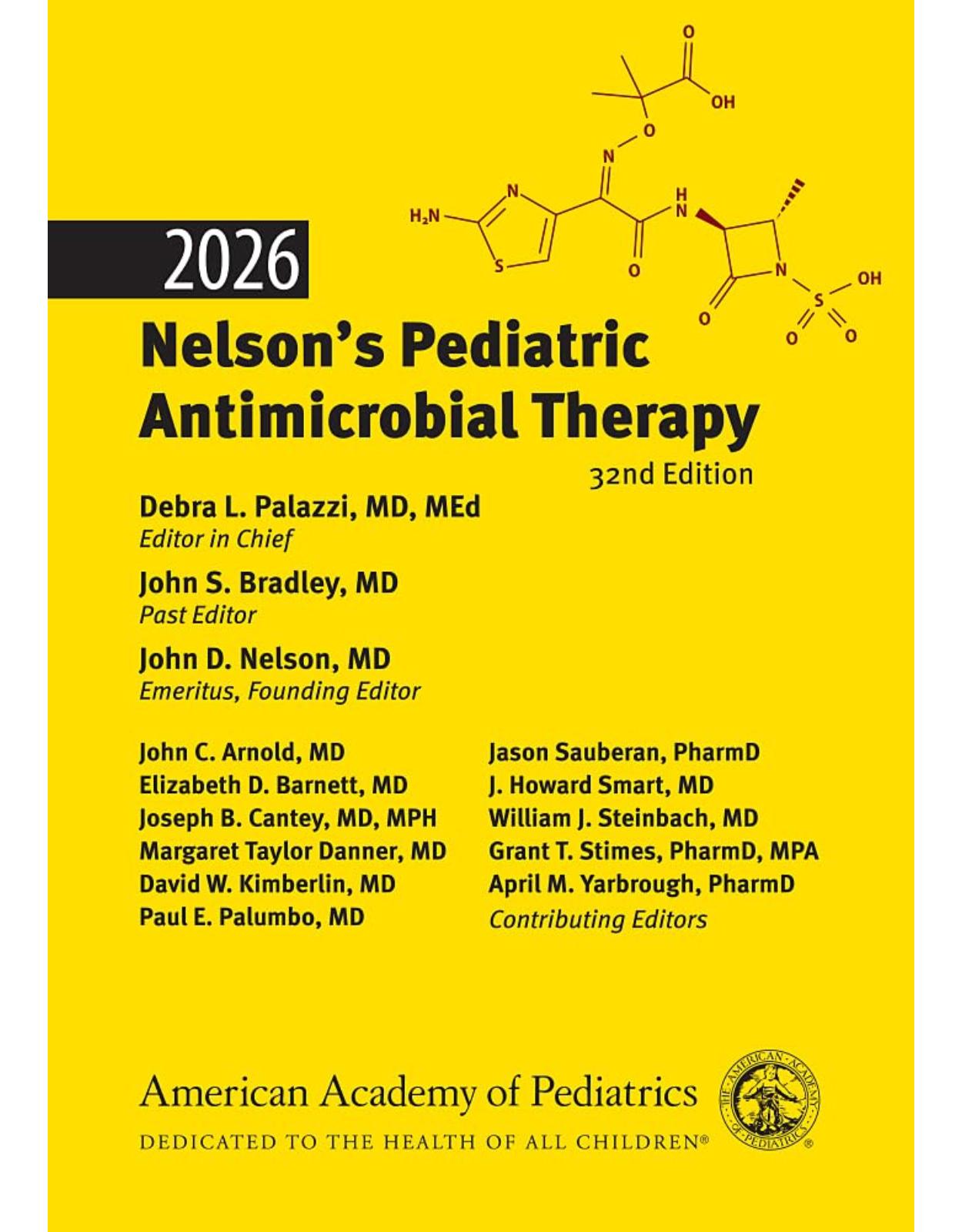 2026 Nelson's Pediatric Antimicrobial Therapy