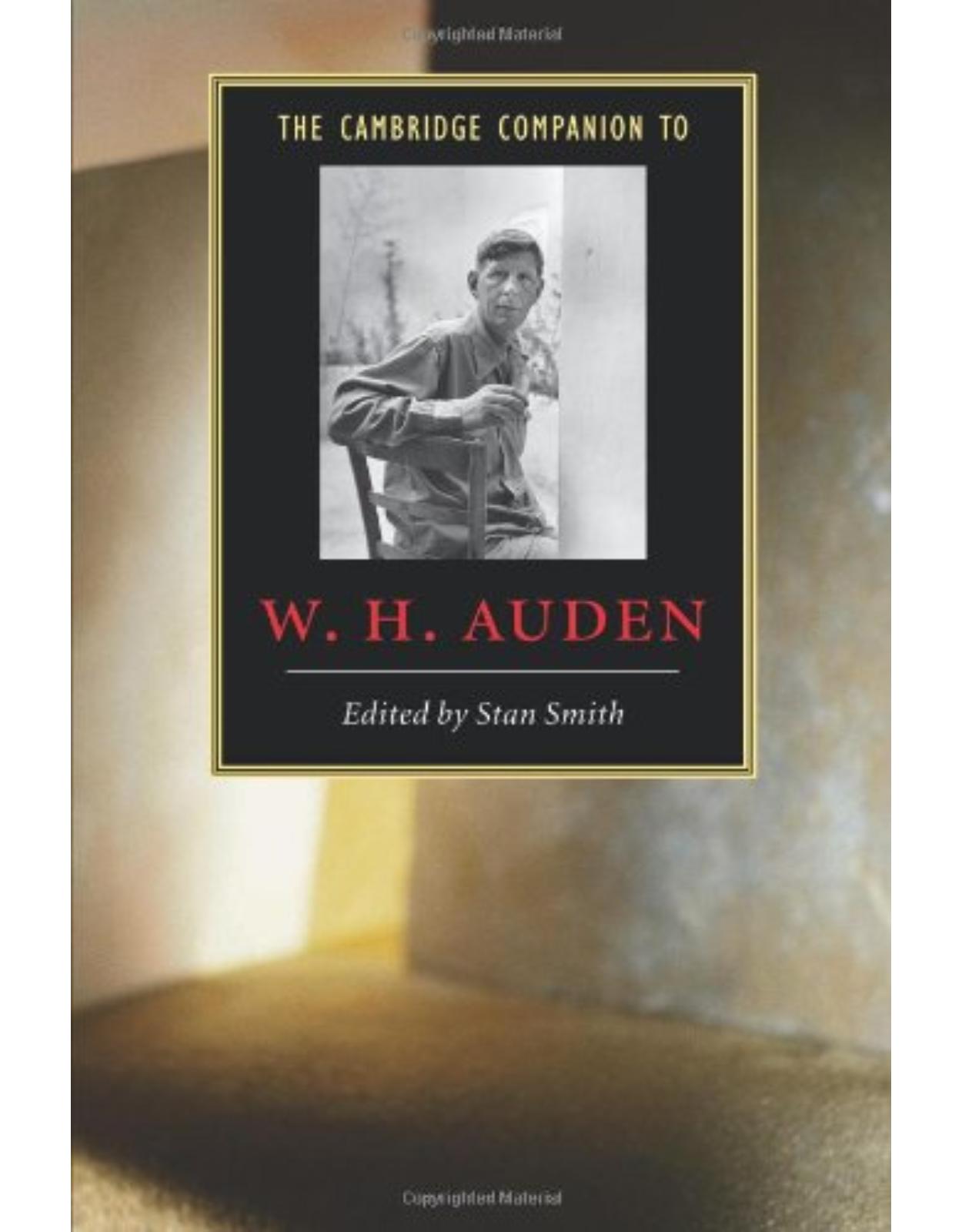 The Cambridge Companion to W. H. Auden (Cambridge Companions to Literature)