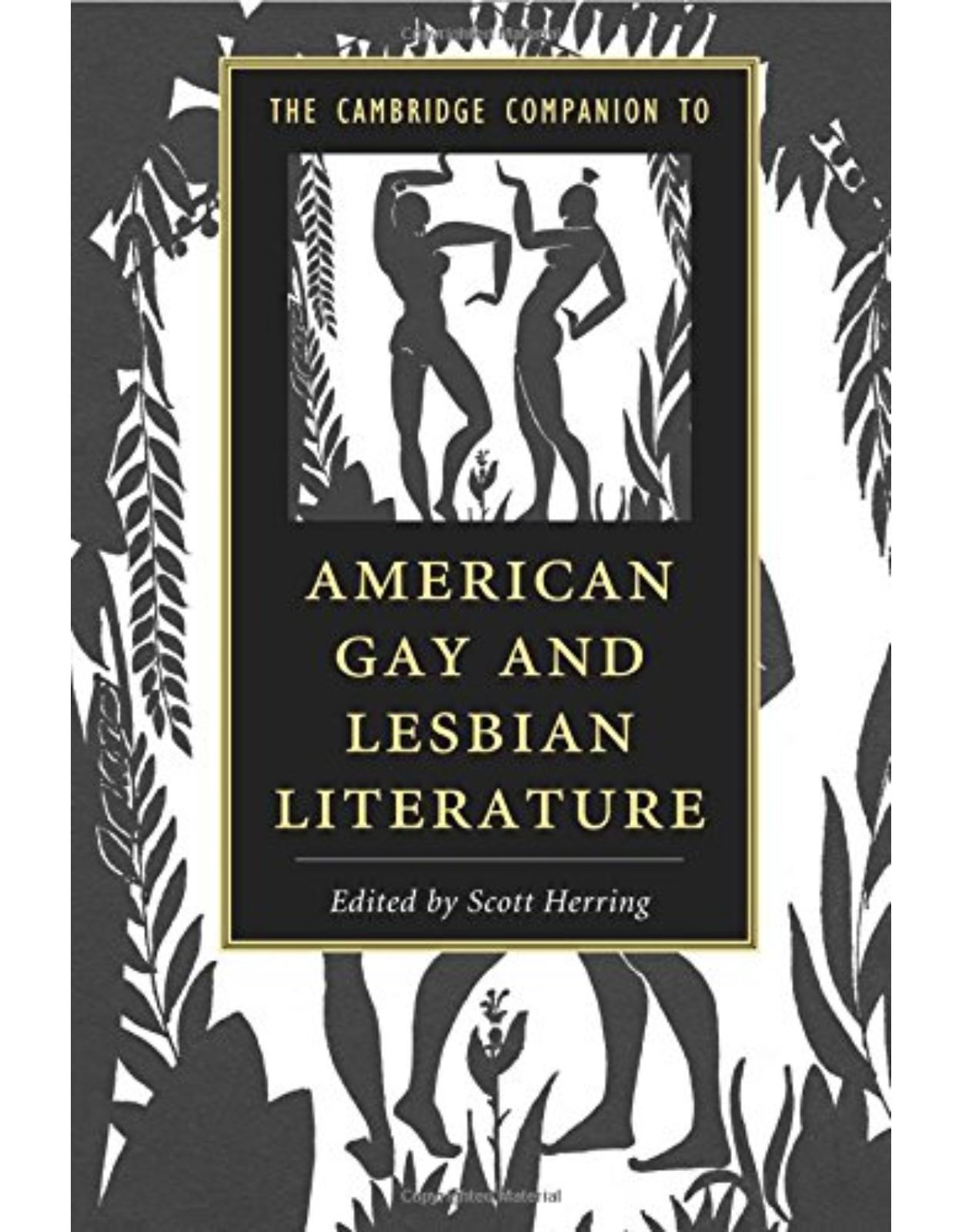 The Cambridge Companion to American Gay and Lesbian Literature (Cambridge Companions to Literature)