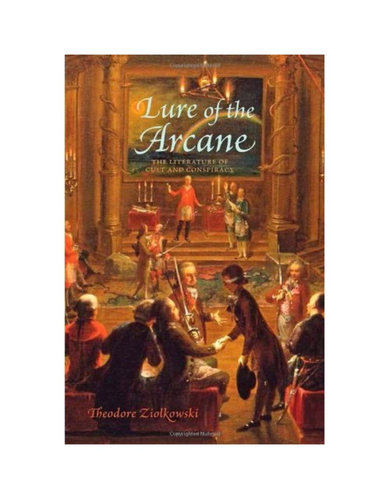 Lure of the Arcane. The Literature of Cult and Conspiracy