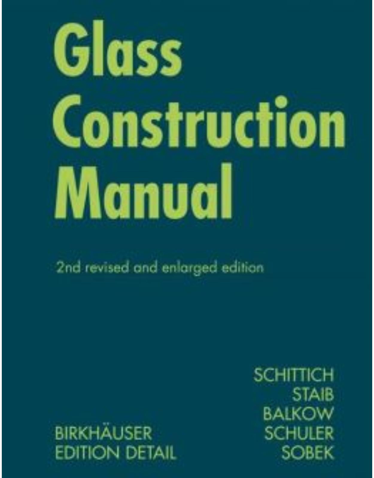 Glass Construction Manual (Construction Manuals) (Hardback)