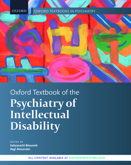 Coperta cărții "Oxford Textbook of the Psychiatry of Intellectual Disability" de autor necunoscut