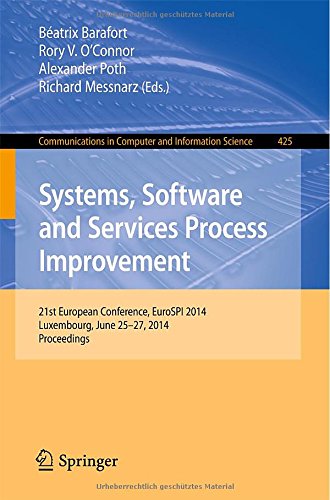 Coperta cărții "Systems, Software and Services Process Improvement" de autor necunoscut