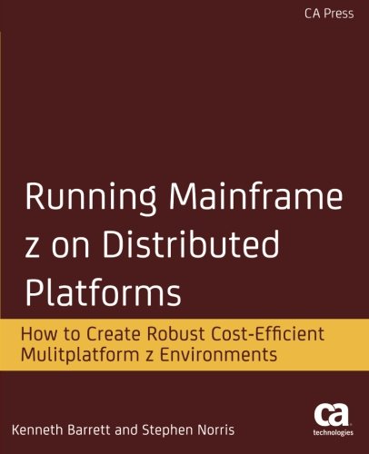 Coperta cărții "Running Mainframe z on Distributed Platforms" de autor necunoscut
