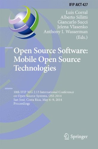Coperta cărții "Open Source Software: Mobile Open Source Technologies" de autor necunoscut