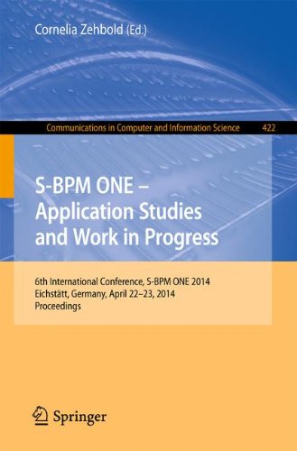 Coperta cărții "SBPM ONE  Application Studies and Work in Progress" de autor necunoscut