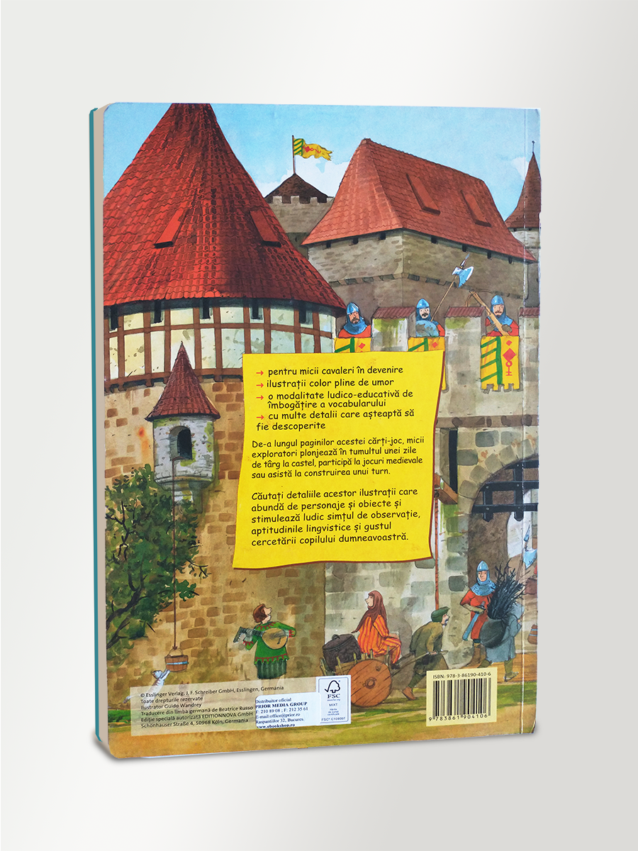 Coperta cărții "In castelul fortificat  Observa, descopera, invata!" de autor necunoscut