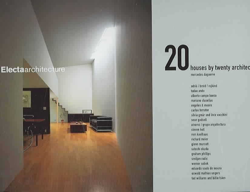 Coperta cărții "20 Houses by Twenty Architects" de autor necunoscut
