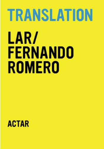 Coperta cărții "Translation / LAR/Fernando Romero" de autor necunoscut