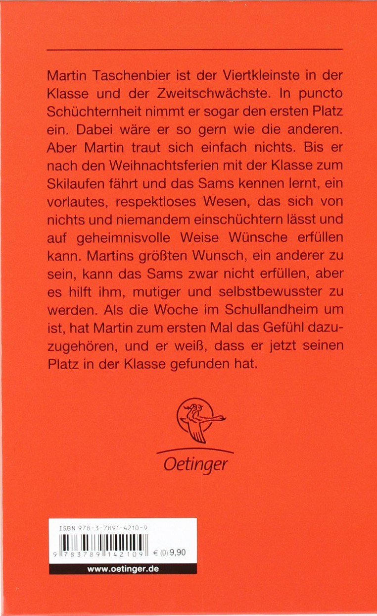 Coperta cărții "Ein Sams f&amp;#252;r Martin Taschenbier. ( Ab 10 J.)" de autor necunoscut