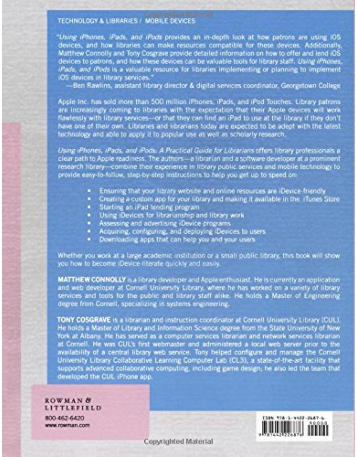 Using iPhones, iPads, and iPods: A Practical Guide for Librarians (Practical Guides for Librarians)