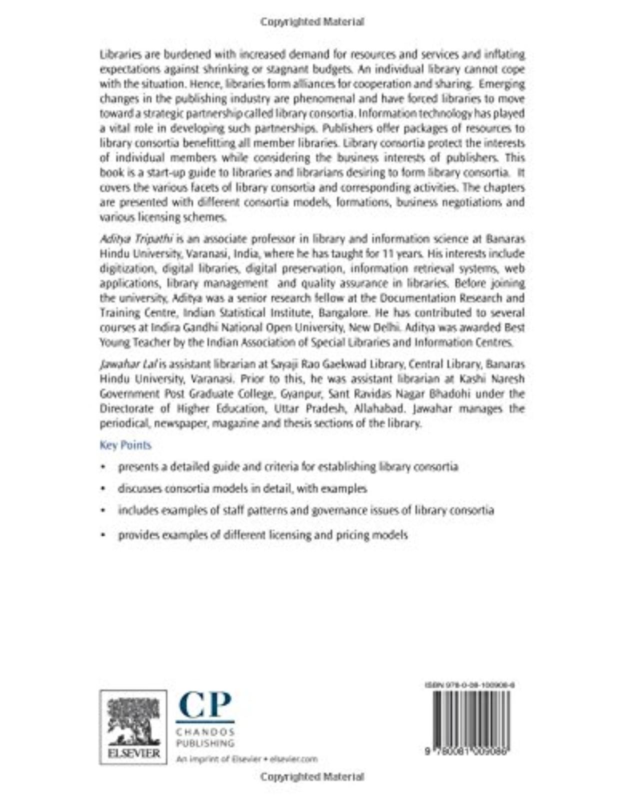 Library Consortia  Practical Guide for Library Managers  By Aditya Tripathi