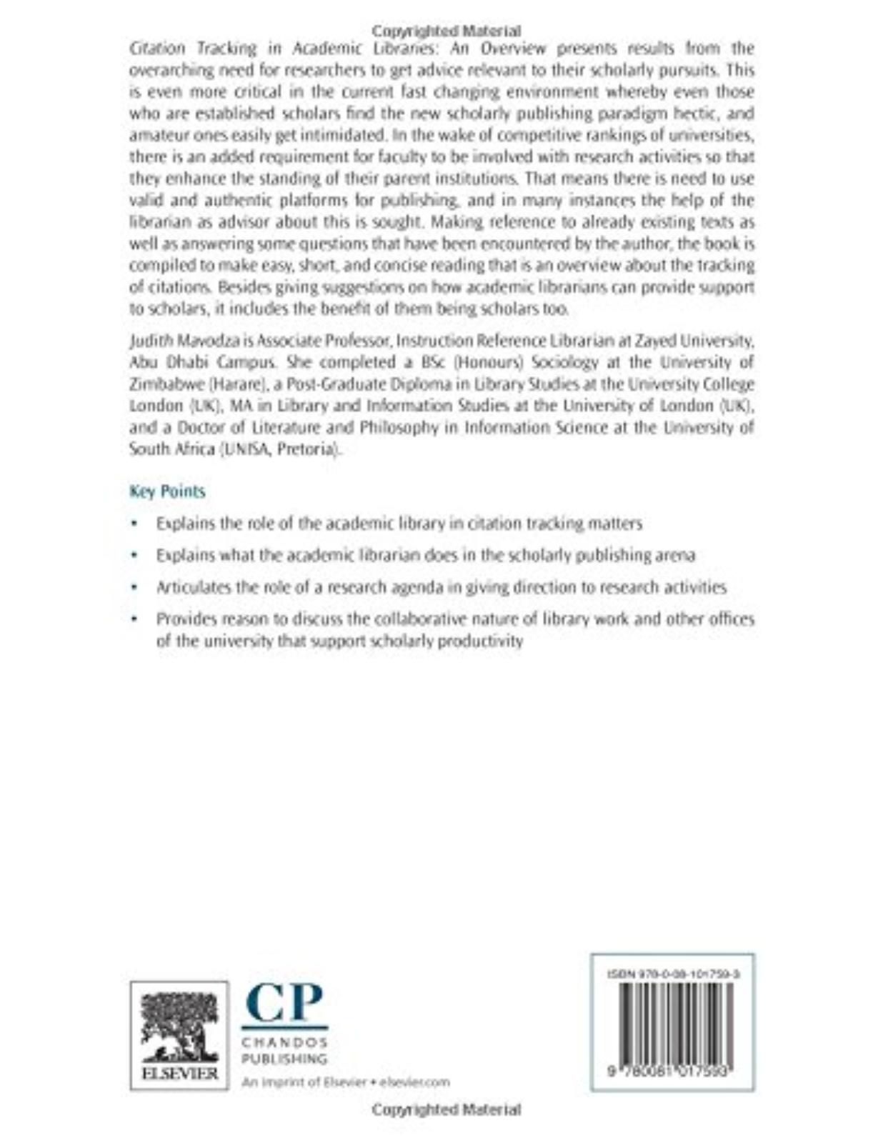 Citation Tracking in Academic Libraries     An Overview  