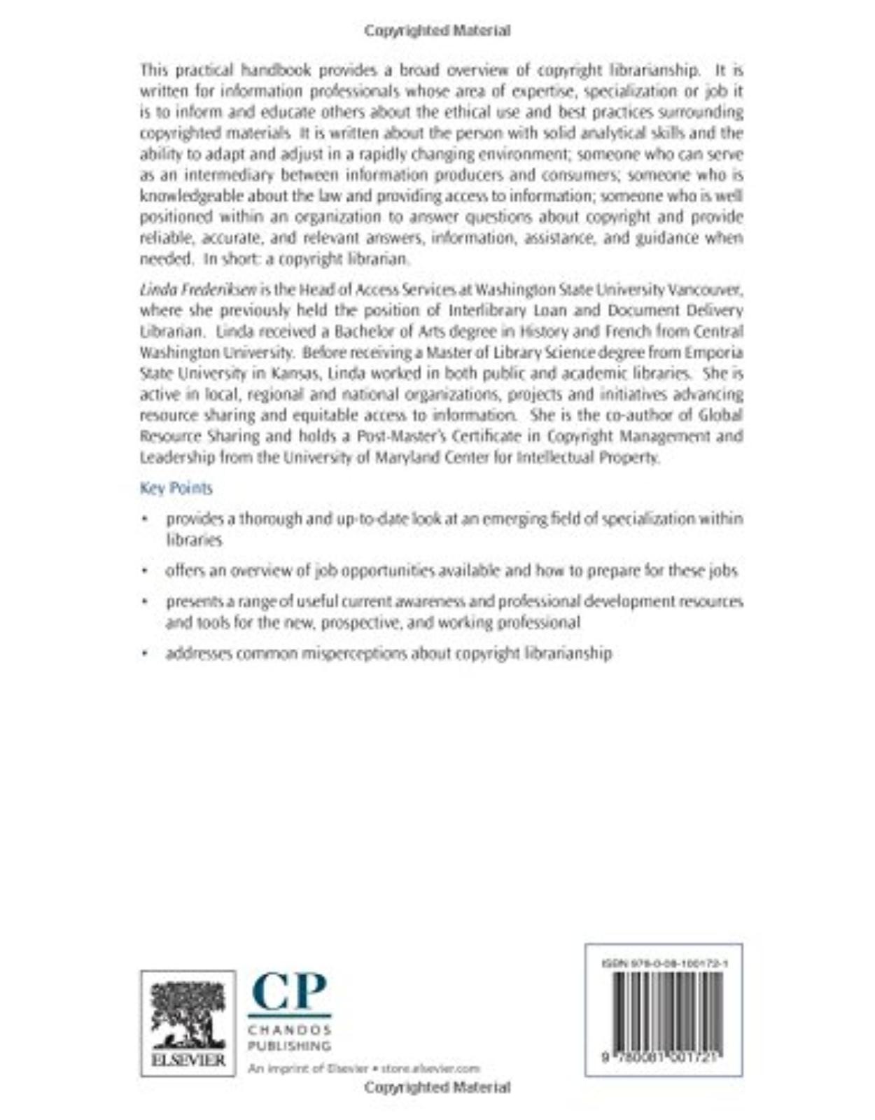 The Copyright Librarian    A Practical Handbook  