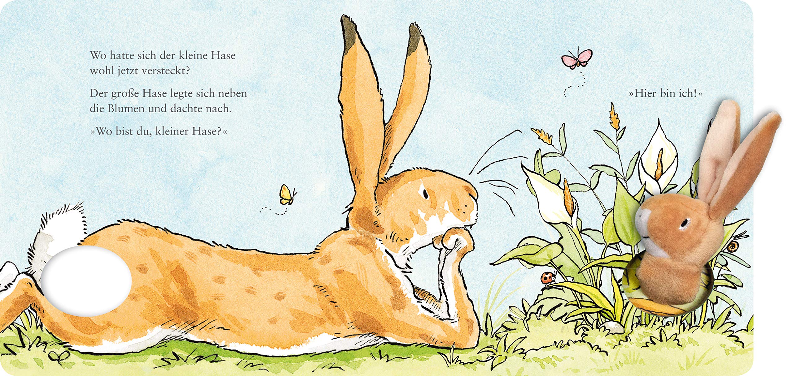 Coperta cărții "Wei&amp;#223;t du eigentlich, wie lieb ich dich hab? Hier bin ich!" de autor necunoscut