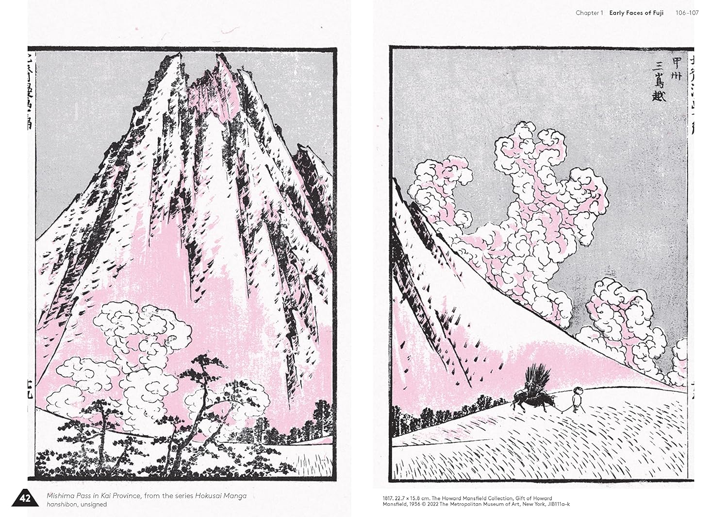 Coperta cărții "Hokusai&#039;s Fuji" de autor necunoscut