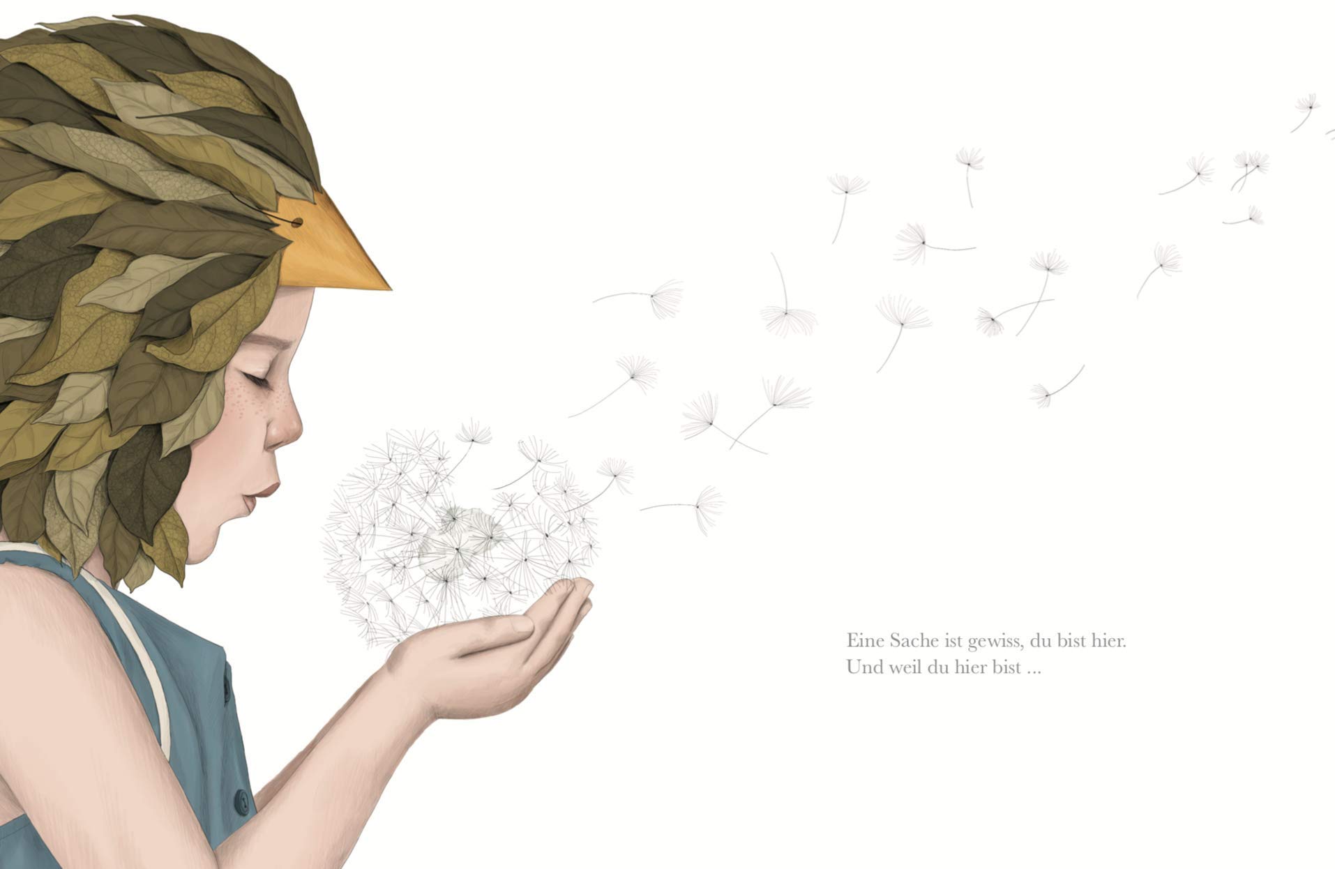 Coperta cărții "Vielleicht - Eine Geschichte &amp;#252;ber die unendlich vielen Begabungen in jedem von uns: Das besondere Kinderbuch" de autor necunoscut